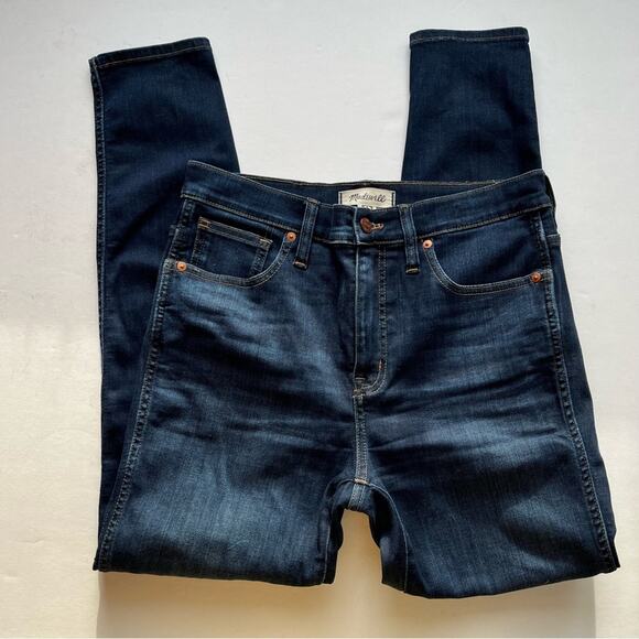 Madewell 10" High Rise Skinny Jean in Woodland Wash 29 - Picture 3 of 9
